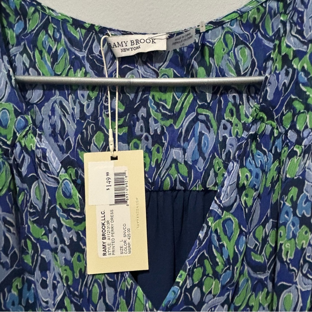 NWT‎ Ramy Brook printed Perry dress - Picture 3 of 7